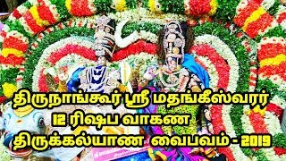 Sirkali அருகே திருநாங்கூர் ஸ்ரீ மதங்கீஸ்வரர் 12 ரிஷப வாகண திருக்கல்யாண  வைபவம் - 2019