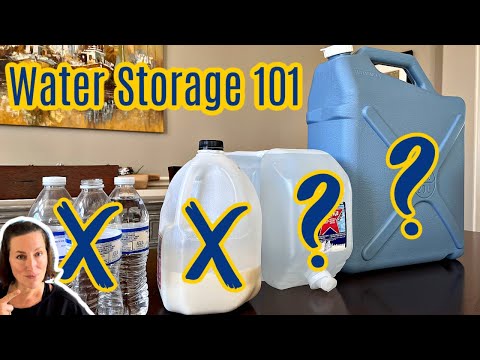 What is the best way to store water?