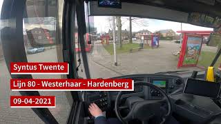 Syntus Twente - Lijn 80 Westerhaar-Hardenberg | Dutch Bus driver POV