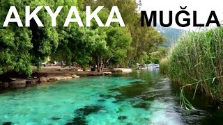 Muğla Akyaka Azmak nehri tekne turu gezelim beraber