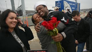 The USS Providence returns home