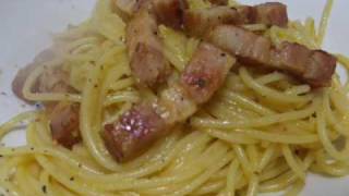 How to cook a Roman-style Carbonara　：　ローマ風カルボナーラを作ってみよう