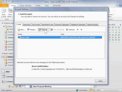 Outlook 2010 Change the Way Your Name Appears to Others Outlook 2010 Change the Way Your Name Appears to Others