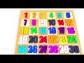 aprende los números aprendemos a contar de 1 a 30 c con numeros de madera aprende los colores