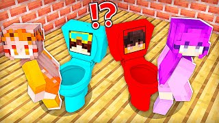 ZOEY and MIA PRANKED Cash and Nico in TOILET - Funny Story in Minecraft