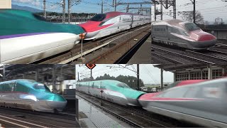 【300km/h超限定】これが日本最速新幹線！はやぶさ・こまち 迫力の高速通過57連発！