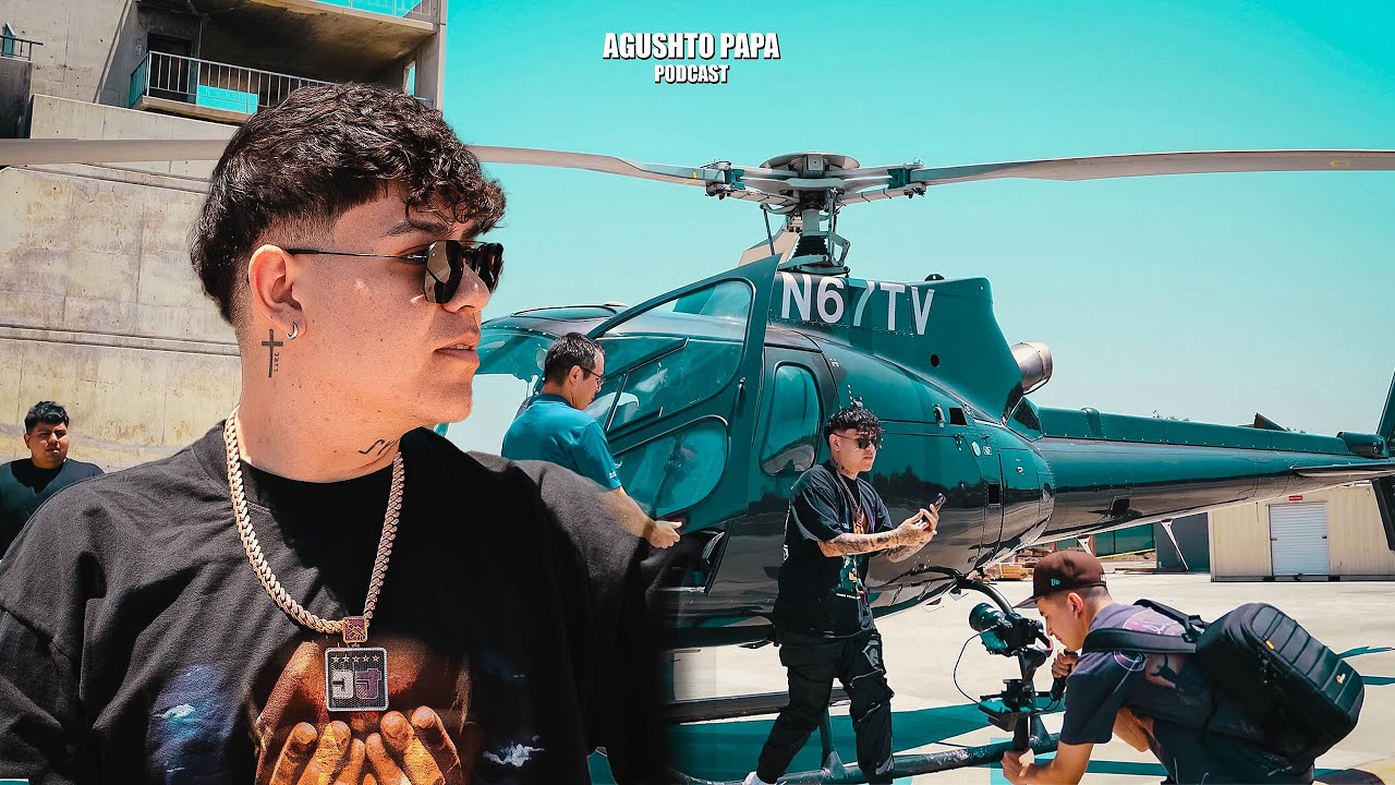 Junior H Helicopter Landing Rauw Alejandro Collab Sad Boyz Tour Vlog