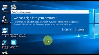 How to Fix Error Message "We can't sign into your account" on windows 10