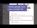 how to invite people to microsoft teams