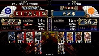 戦国大戦 傾奇者対決 [2014/08/06] ＫＩＤ徳文† VS 天冥