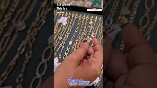 2GRAM STARTING | HAND CHAINS | Nakshathra 916 Gold and Diamonds