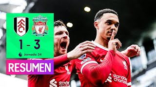 💪 El Liverpool golea y mantiene el sueño de la Premier | Resumen 1-3 Fulham