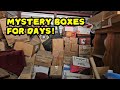 A WALL of boxes HIDDEN in the back Of This Abandoned Storage Unit! Time to strike it rich!