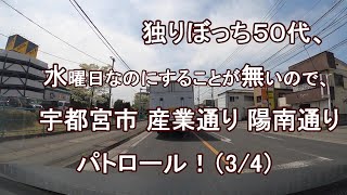 独りぼっち５０代、水曜日なのにすることが無いので、宇都宮市 産業通り 陽南通り パトロール！？（3/4）