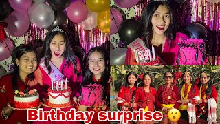 Birthdayma nasocheko surprise 😮 || thank you so much my all sisters || SundarBinitaVlog