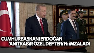 Cumhurbaşkanı Erdoğan Başkanlığındaki YAŞ Üyeleri Anıtkabir'i Ziyaret Etti