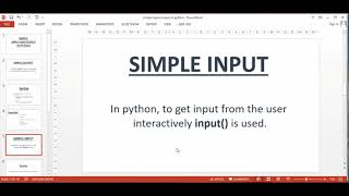 Simple Input and Output in Python (Hindi)