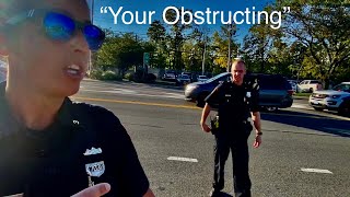 Suffolk County Police Officer MICILLO BADGE #7038 \u0026 Jansen #7398 Says “Your Obstructing￼”