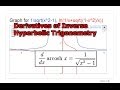 Derivative of Inverse Hyperbolic Trigonometry: cosh^-1(x)