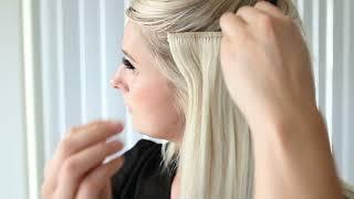 Montering av Clip On Hair Extensions