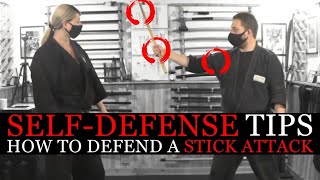 HOW TO DEFEND YOURSELF AGAINST A STICK 🥋 Self Defense Training