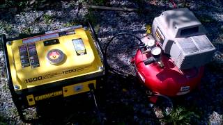 Champion 1200 Watt Generator.mp4