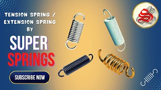 Tension Springs | Extension Springs By SUPER SPRINGS | Industrial Springs Manufacturer in India