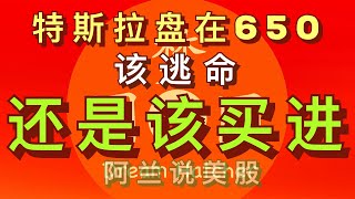 [阿兰说美股] 特斯拉在650盘整，等明天美联储消息定方向，现在该买进吗？  #TSLA,  欢迎点击下方[订阅]旁的“加入”成为本频道的会员