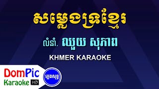 សម្លេងទ្រខ្មែរ ឈួយ សុភាព​ ភ្លេងសុទ្ធ - Somleng Tro Khmer Chhouy Sopheap - DomPic Karaoke