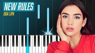 Dua Lipa - "New Rules" Piano Tutorial - Chords - How To Play - Cover
