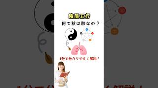 陰陽五行、何で秋は肺の季節？それは肺が水分調整してるから！#薬膳#漢方#陰陽五行