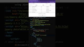 How to make a table searchable and sortable using jQuery DataTables
