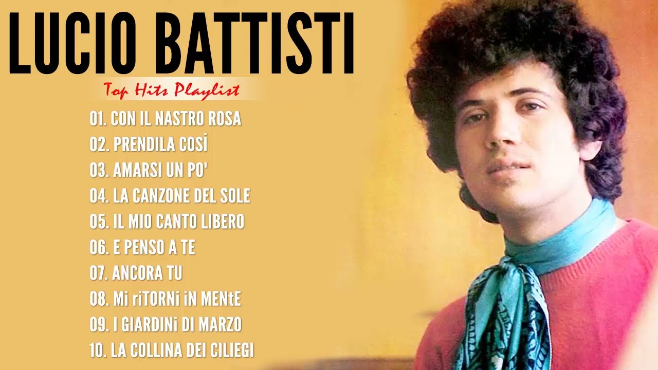 Lucio Battisti Canzoni Più Famose🌿Le Migliori Canzoni Di Lucio Battisti ...