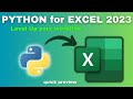 PYTHON IN EXCEL IS HERE 2023! 🤯#datascientist #excel #python