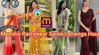 Meesho Haul | Meesho Partywear Lehenga Saree Haul | Meesho Saree/blouse/Dresses/gown Haul | Saree