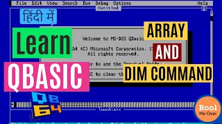 Array in QBASIC using DIM statement || Hindi