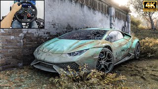 Rebuilding a Lamborghini Huracan - Forza Horizon 5 | Logitech g29 gameplay