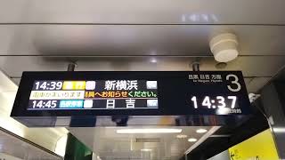 東京メトロ南北線接近放送:急行　新横浜行き8両編成