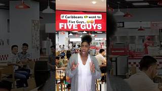 Would you consume FIVE GUYS? 🤔😂🍔🍟 #shorts #caribbean #jamaicansbelike #fiveguys #comedyskit