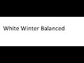 White Winter Hymnal SATB - Balanced Voices - arr. Alan Billingsley