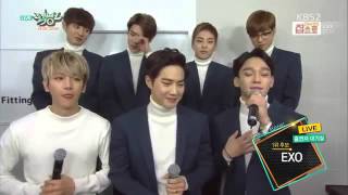 HD EXO 엑소 Comeback Interview @ Music Bank 1