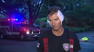 2 Castle Hills firefighters injured while battling house fire