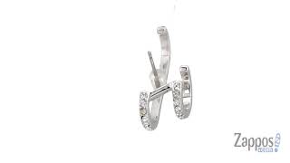 Vince Camuto Pave Lobe Double Hoop Earrings SKU: 9014997