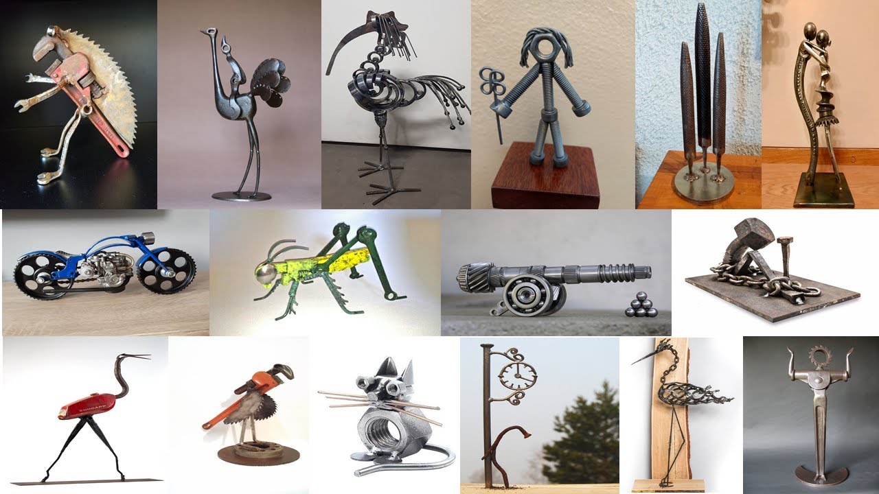 Metal Welding Art Projects Polygonal Sculpture Made Of Sheet Metal