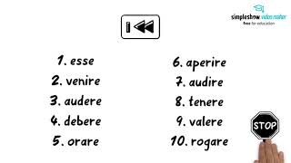 Latein - Einfach erklärt: Vokabeln lernen - die 100 wichtigsten Verben Teil 1 (1