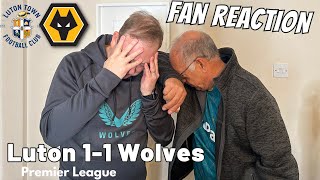 PAINFUL 😫 Luton 1-1 Wolves Instant Fan Reaction | Premier League