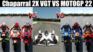 Chevrolet Chaparral 2X VGT VS MotoGP 22 BIkes || Insane Drag Race || Fastest Electric Vs GP Bikes