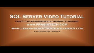 Cascading referential integrity constraint - Part 5
