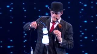 Denis Lock performing the bubble act at the london palladium