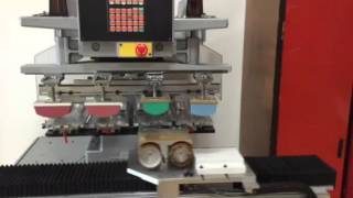 Tampondruckmaschine 4 farbig